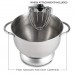 Andrew James Food Mixer/  Cake Mixer /Electric Stand Mixer with Large 5.5 Litre Bowl | Includes Stainless Steel Silicone Beaters Dough Hook Balloon Whisk & Spatula | Removable Splash Guard | 6 Speed Settings | 800W