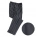 CG - Hospitality Grade White and Black Stripe Chefs Pant / Chefs Trouser / Chefs Wear
