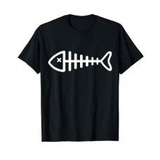 Filleted fish bone chefs T-shirt design