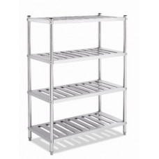 Stainless Steel 4 Shelve Shelving Lenght 4ft x Breadth 1.6 ft x Height 5ft