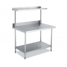 6ft Commercial Stainless Two Tiers Work Bench with 1 Tier Shelf