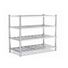 Stainless Steel 4 Shelve / Shelving Lenght 6ft x Breadth 1.6 ft x Height 5ft