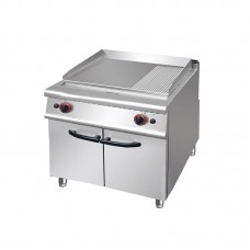 Commercial Gas Griddle and Grill with Hinge Cabinet