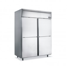 Commercial Linkrich 4 Doors Vertical Stainless Steel Freezer / Chiller / Refrigerator