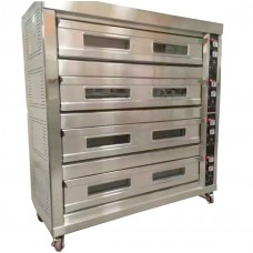 Commercial 4 Deck / Layer, 16 Trays Electric Deck Oven