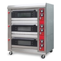 Commercial 3 Deck / Layer, 6 Trays Electric Deck Oven
