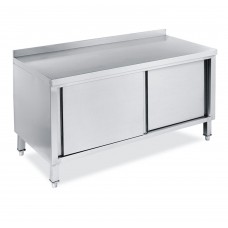6ft Stainless Steel Table With Cabinet