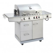 Uniflame Select 5 Burner and Side and Rotisserie Gas Grill / BBQ / Barbecue