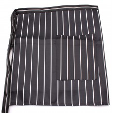 CG Light Waist Apron with One Pocket Black & Red 