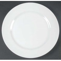 12 Pieces White Porcelain Dinner Plate